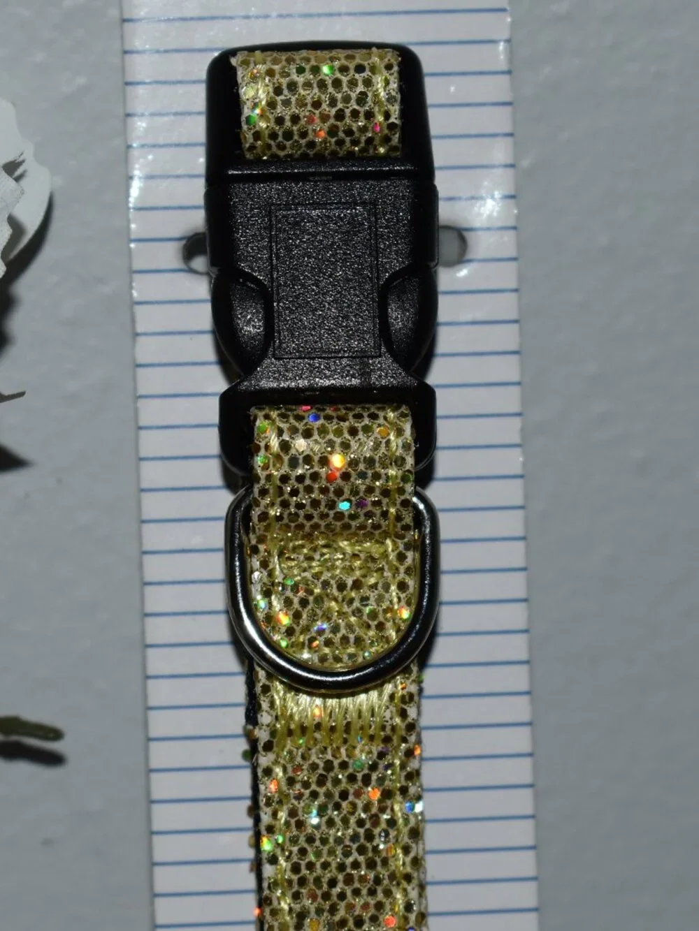 Sparkly Gold Glam Pet Dog Collar